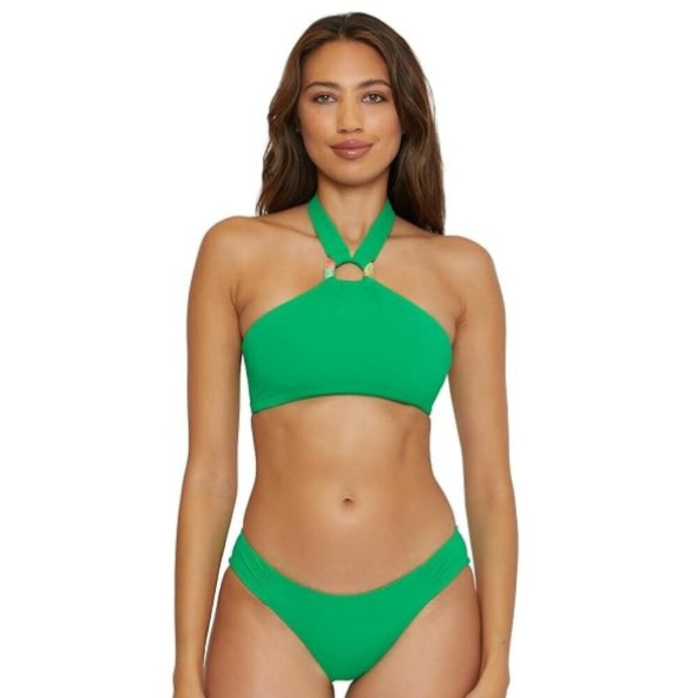 BECCA | Halter Top & Color Code Hipster Bikini Bottom; Women's Swimwear